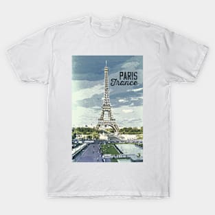 Paris, France ✪ Vintage style poster T-Shirt